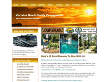 Tablet Screenshot of carolinabeachfamilycampground.com